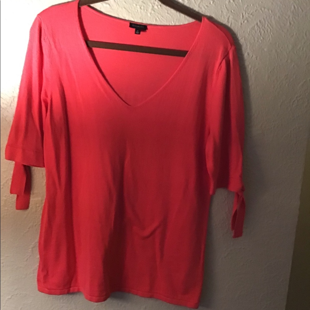 Talbots Short sleeve sweater pink medium